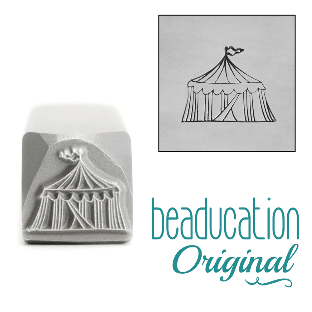Metal Stamping Tools Circus Tent Metal Design Stamp, 11mm - Beaducation Original